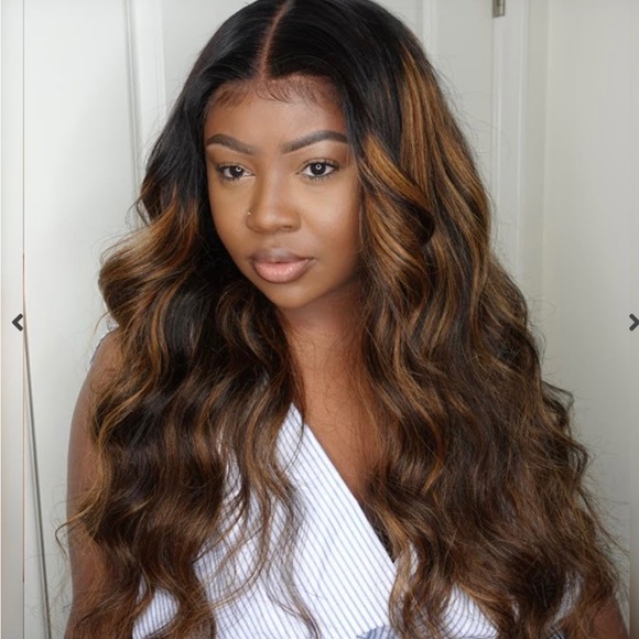 Hair Highlight Honey Blonde Body Wave 134 Lace Front Wig Poshmark